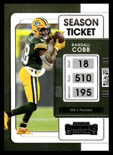 2021 Panini Contenders Randall Cobb #39 Green Bay Packers NFL Football Base Set