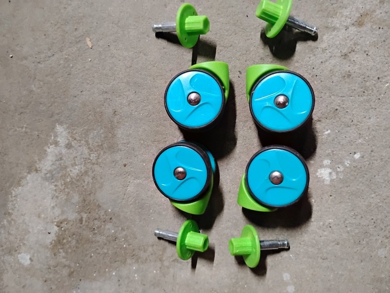 2 Inch Caster Wheels Universal Small Swivel Rollers for Furniture Set Of 4