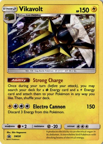 Vikavolt - SM28 Holo Promo Sun & Moon Promo Pokemon Lightly Played