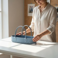 Crochet Bag Foundation Structured Oval Bag Foundation Leather-Like