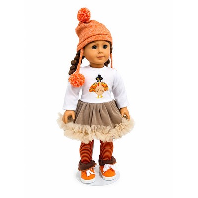 Autumn Thanksgiving Turkey Outfit 18'' Doll Clothes Fits American Girl Doll
