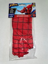 MARVEL SPIDER MAN SPIDERMAN GLOVES HALLOWEEN COSTUME ACCESSORY JWC1160
