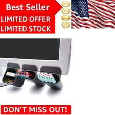 Stylish 3 Compartment Gray Desk Accessories - Pen  Pencil Holders