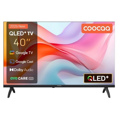 Coocaa 40 Zoll QLED Smart TV Wlan Bluetooth FHD HDR10 Dolby Fernseher DE NEU
