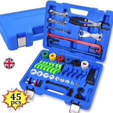 45PCS AC Fuel Line Quick Disconnect Tool Kit Air Conditioning Pipe Removal Set