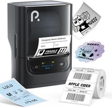PM220S Label Maker Machine Tape Bluetooth Thermal Printer Portable Sticker Dark