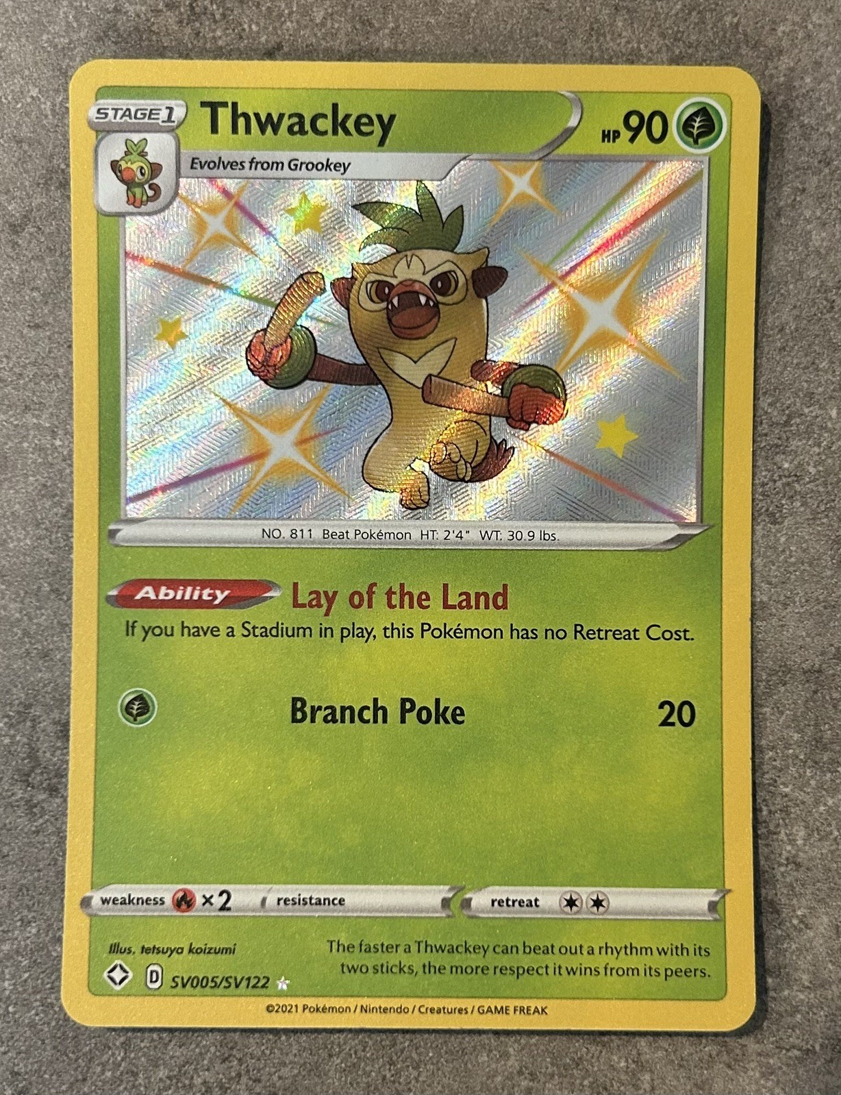 Thwackey SV005/SV122 Shining Fates: Shiny Vault Holo