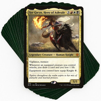 mtg commander knight deck Tribal Knights Proxy and showcase frames) randomly inserted in some boxes It took 2 months but