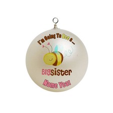 Personalized Big Sister Christmas Ornament Custom  1