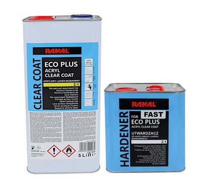 SET Ranal 30302-1+31211 2K Klarlack ECO PLUS 2:1 inkl. Härter kurz 7,5 L | Klarl