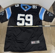 Carolina Panthers Nike #59 Luke Kuechly On Field Black Jersey Size XXL 