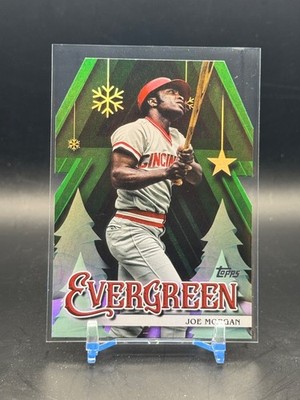 2025 Topps Holiday Baseball Evergreen JOE MORGAN #E-19 (RC) Reds    