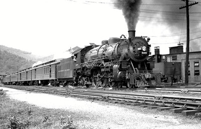 Baltimore & Ohio 4-6-2 P-1 #5190 @ E. Salamanca NY Orig 3,50 x 5,50 s/w Neg.