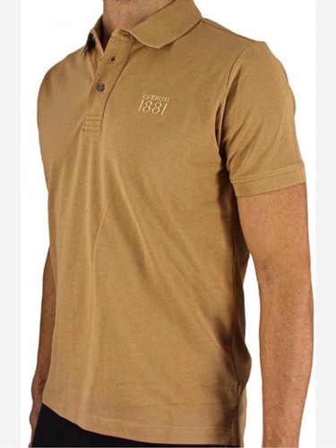 Cerruti 1881, Cerruti 1881 Men’s Polo Shirt XL Camel Tan 100% Cotton Embroidered Logo