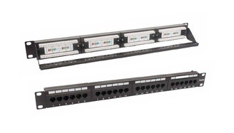 PATCH PANEL 19"" CAT. 5E UTP 19"" 1U 24 PORTS RJ45 CCAS-PA5E-24UTP