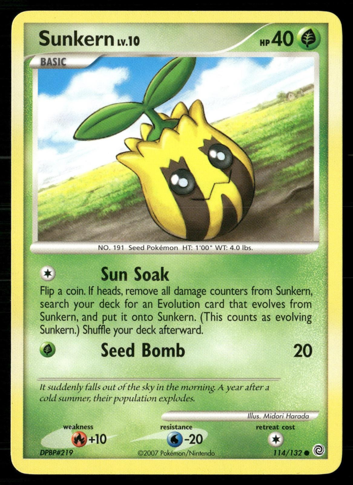 Sunkern 114/132 Common Secret Wonders Pokemon LP