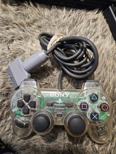 Official Sony PlayStation 2 Ps2 DualShock Controller Clear VGC Tested & Working