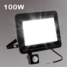 100W LED Floodlight Motion Sensor Flood Lights Outdoor Garden Security Spotlight