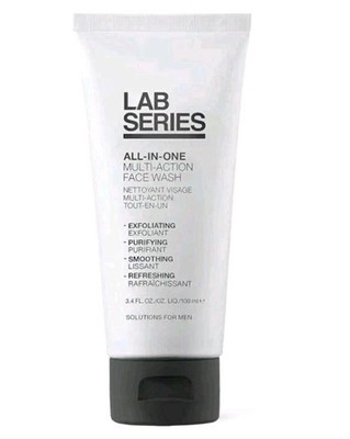 NEW - LAB SERIES Clean All-In-One Multi-Action Face Wash For Men 100ml Exfoliate