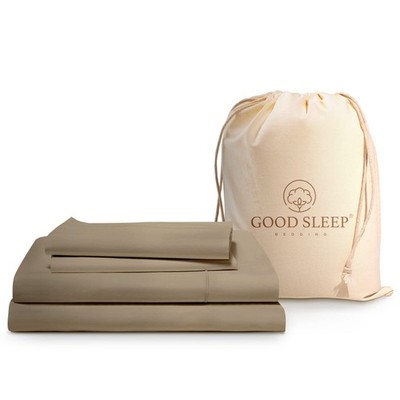 Good Sleep Bedding 100% Egyptian Cotton Queen Sheet Set - 4 Pc, 1000 TC, Shee...