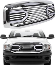 Front Hood Bumper Grille Compatible with 2006-2009 Dodge RAM 2500 3500 2006-2008