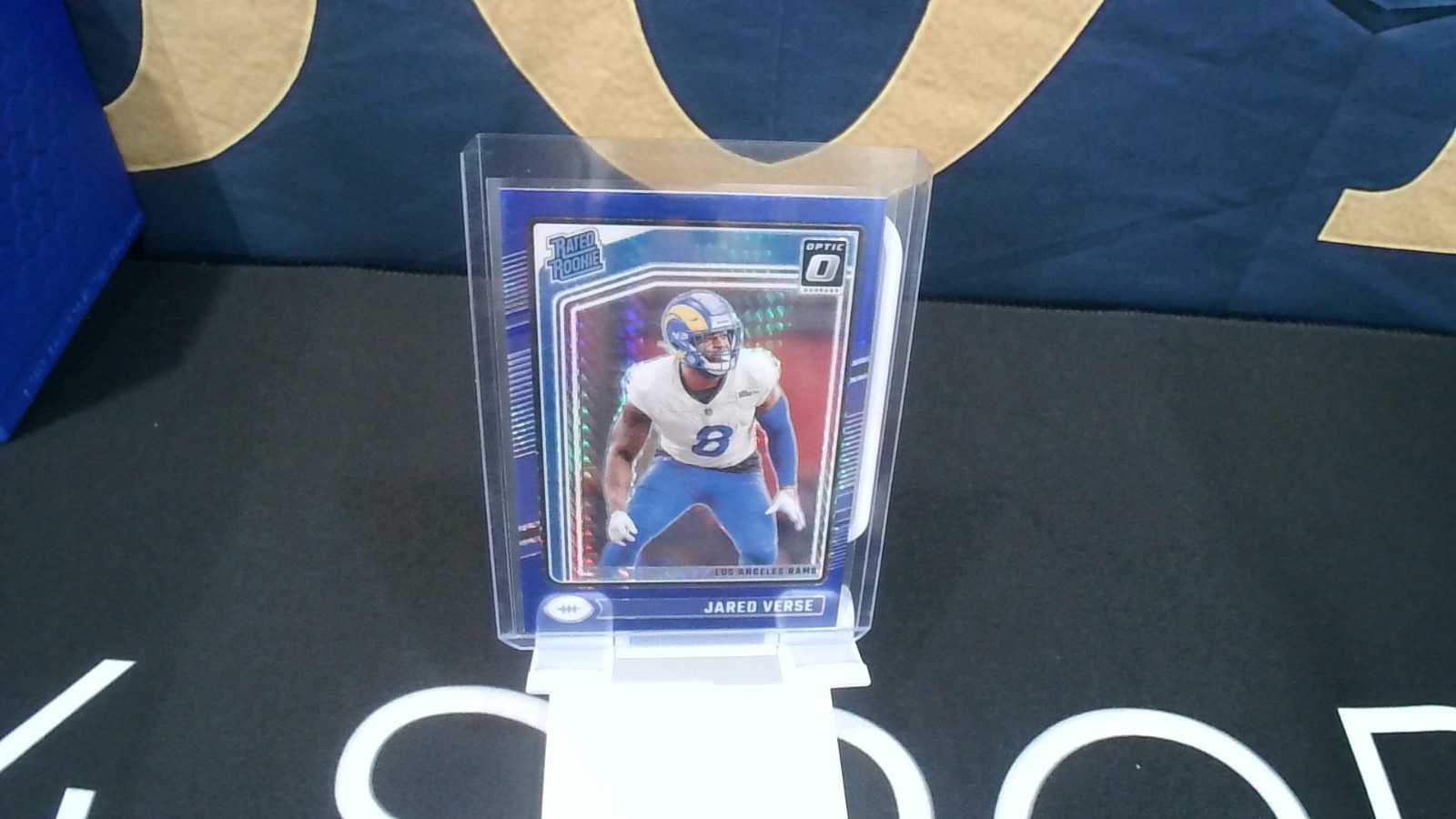 2024 Panini Donruss Optic - Rated Rookie Jared Verse #242 Blue Hyper Prizm (RC)