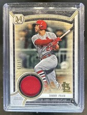 2018 Topps Museum Tommy Pham Meaningful Material Patch Gold #/25