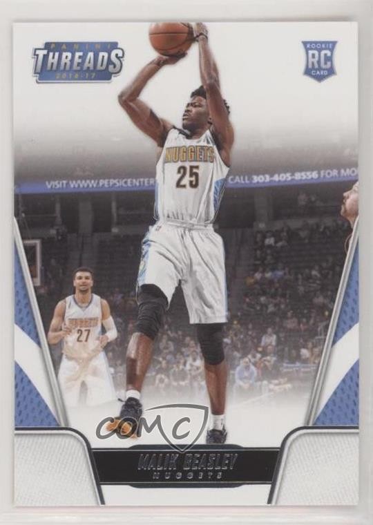 2016-17 Panini Threads Rookies Malik Beasley #162 Rookie RC 0l1