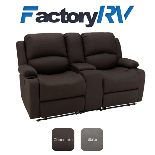 Camper Comfort 67" Wall Hugger Reclining Sofa RV Theater Seats - 2 Color Options