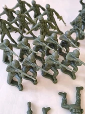 1960''s Tim Mee Plastic Army Men Lot of 38