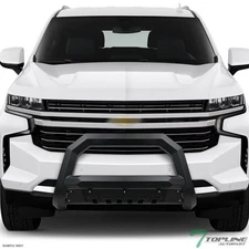 TLAPS For 2021-2024 Tahoe/Suburban AVT Angular Bull Bar Grille Guard Matte Black