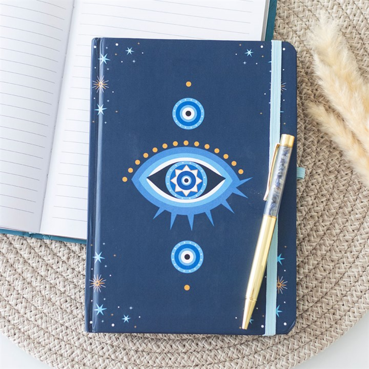 All Seeing Eye A5 Notebook Journal With Crystal Chip Pen