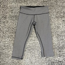 Lululemon Pants Womens 6 Black White Capri Yoga Athleisure Outdoor 17" Inseam