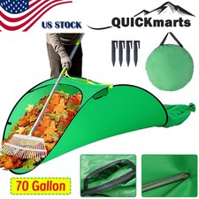 70 Gal Reusable Leaf Collector Foldable Portable Bag for Yard Garden Lawn Trash