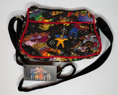 New Laurel Burch Angel Cat Crossbody Bag Multicolor LB4623 2002