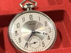 Vintage GRUEN Guild 716 pocket watch Swiss, 15j, 2 positions, runs, very nice