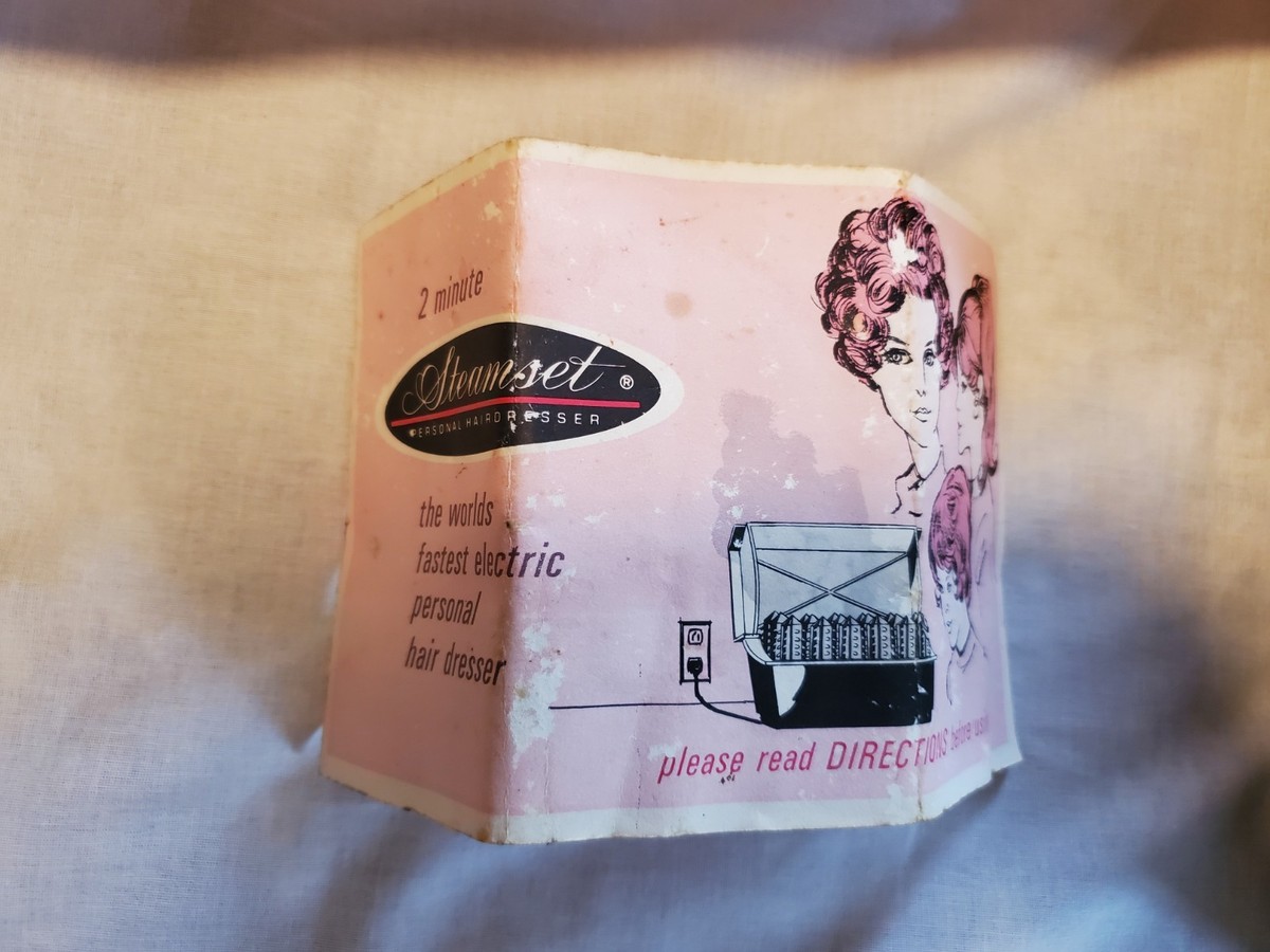 Vtg Popeil Steamset Personal Hairdresser Model SST-1 Steam Rollers Curlers pink Vintage Steamset Personal Hairdresser Hot Roller and Facial  main image 3