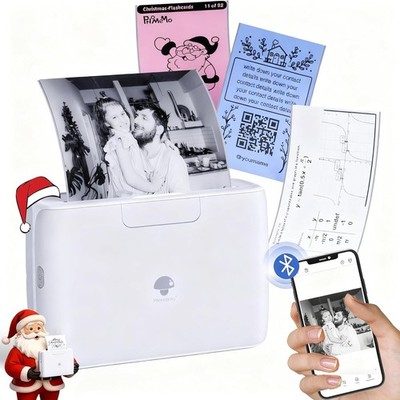 Phomemo M04Pro -304dpi Bluetooth Thermodrucker für Handy,53/80/110mm Druckbreite