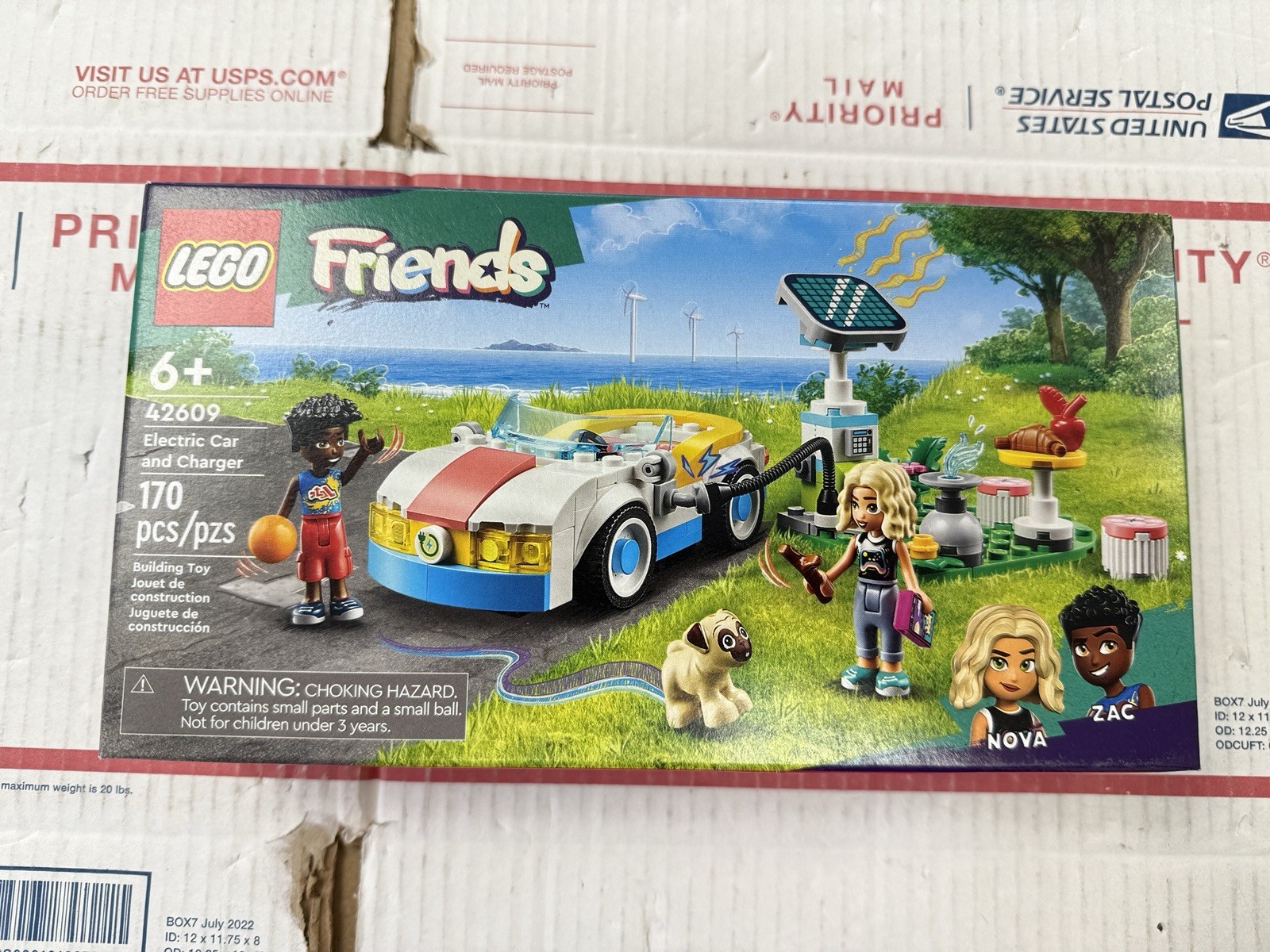LEGO Friends Electric Car and Charger Building Toy Set 42609 Brand New