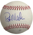 Pat Mahomes Sr. Signed ROL Baseball Rangers Mets MLB Autograph Patrick Auto