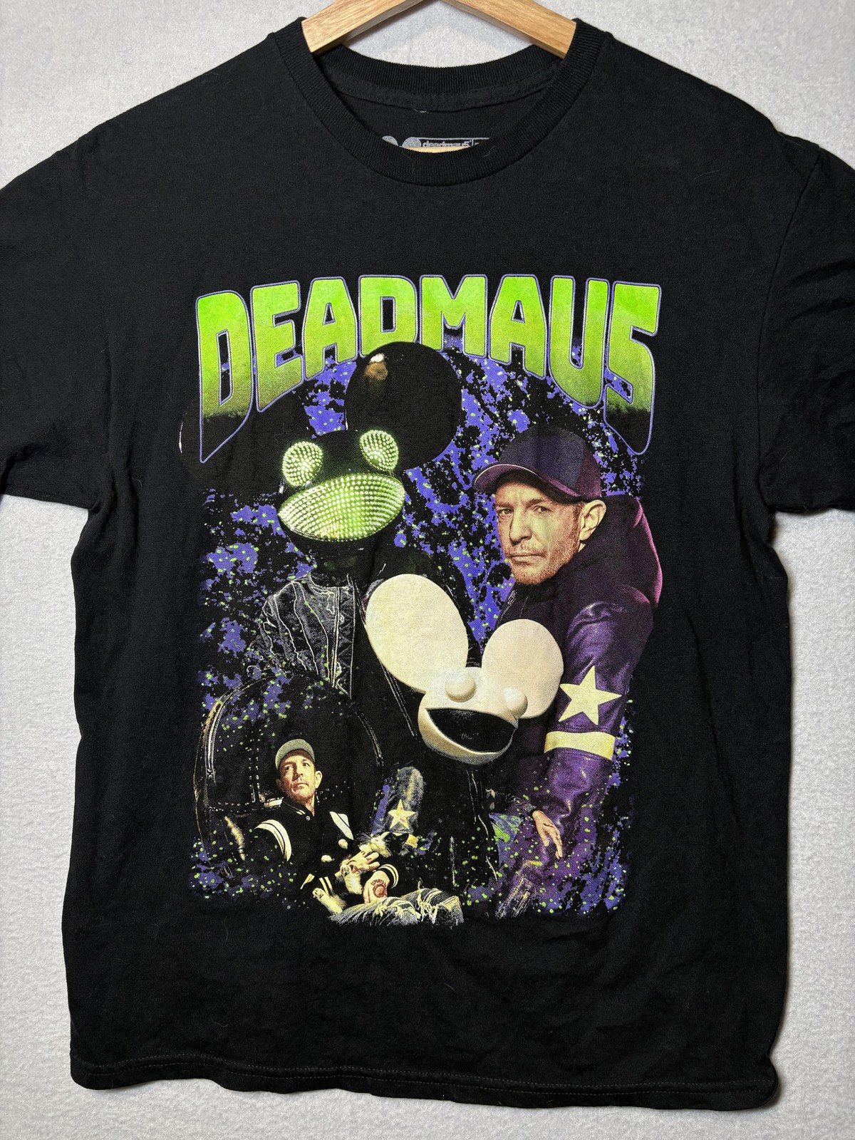 Shirt Black 2023 Graphic Concert Electronic Music Tee