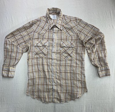 Levi Strauss & Co. USA Olympic Games 1980 Plaid Long Sleeve Button Front Shirt