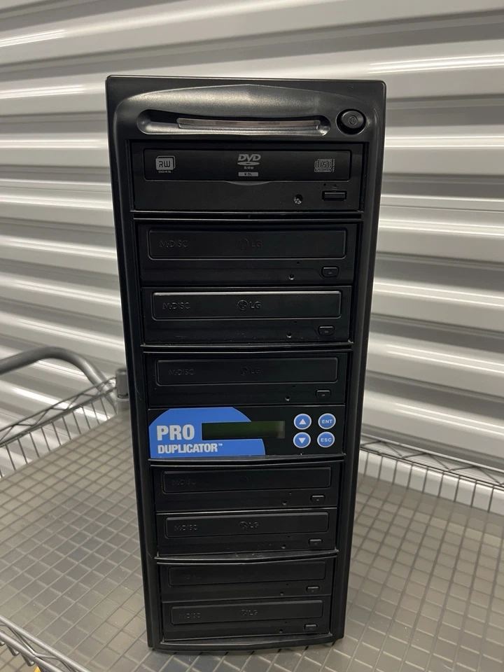 PRO DUPLICATOR 1 To 7 CD/DVD Burner Copier With LG Drive High Speed M-DISC - Image 2 of 4