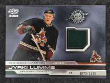 2001-02 Pacific Jyrki Lumme #25 Patch /1135