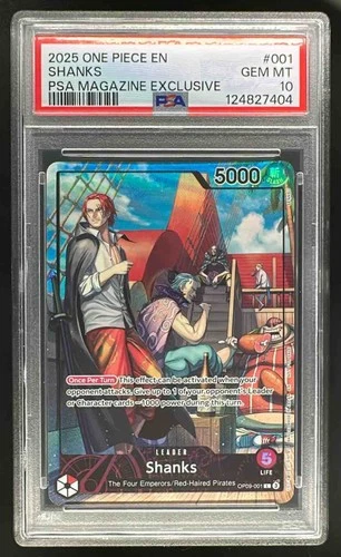 2024 One Piece Emperors in the New World Leader #OP09-001 Shanks PSA 10