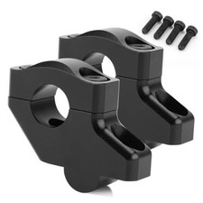 1 1/8" Handlebar Bar Risers Motorcycle Bar Clamps 28mm Bar for Motorbike Black