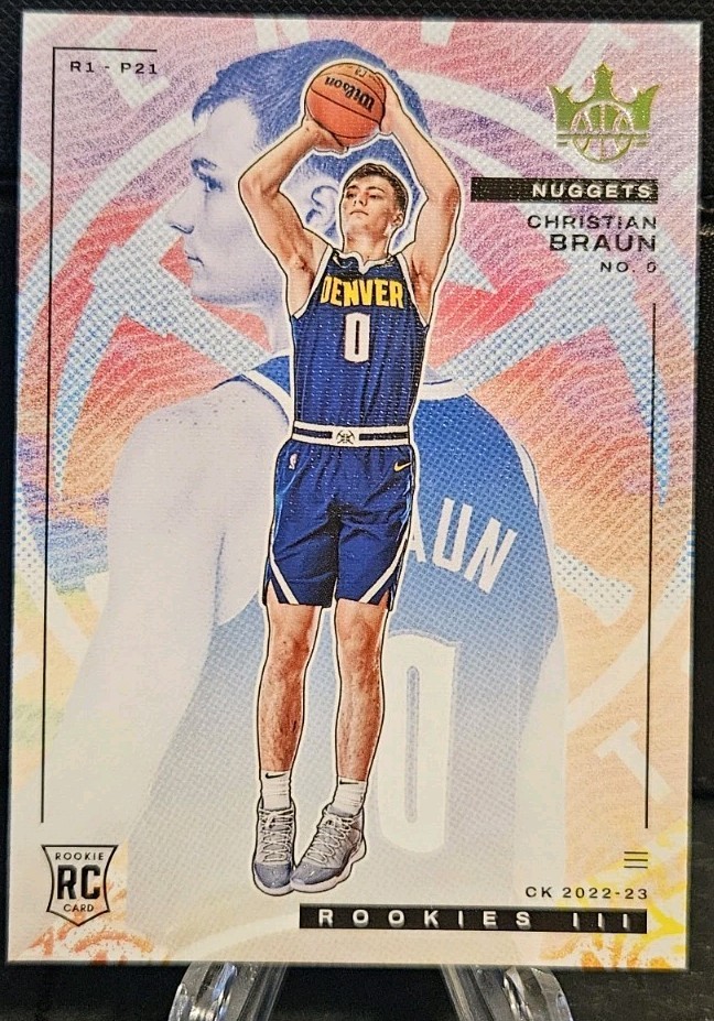 2022-23 Panini Court Kings - Rookies III Christian Braun #163 (RC)