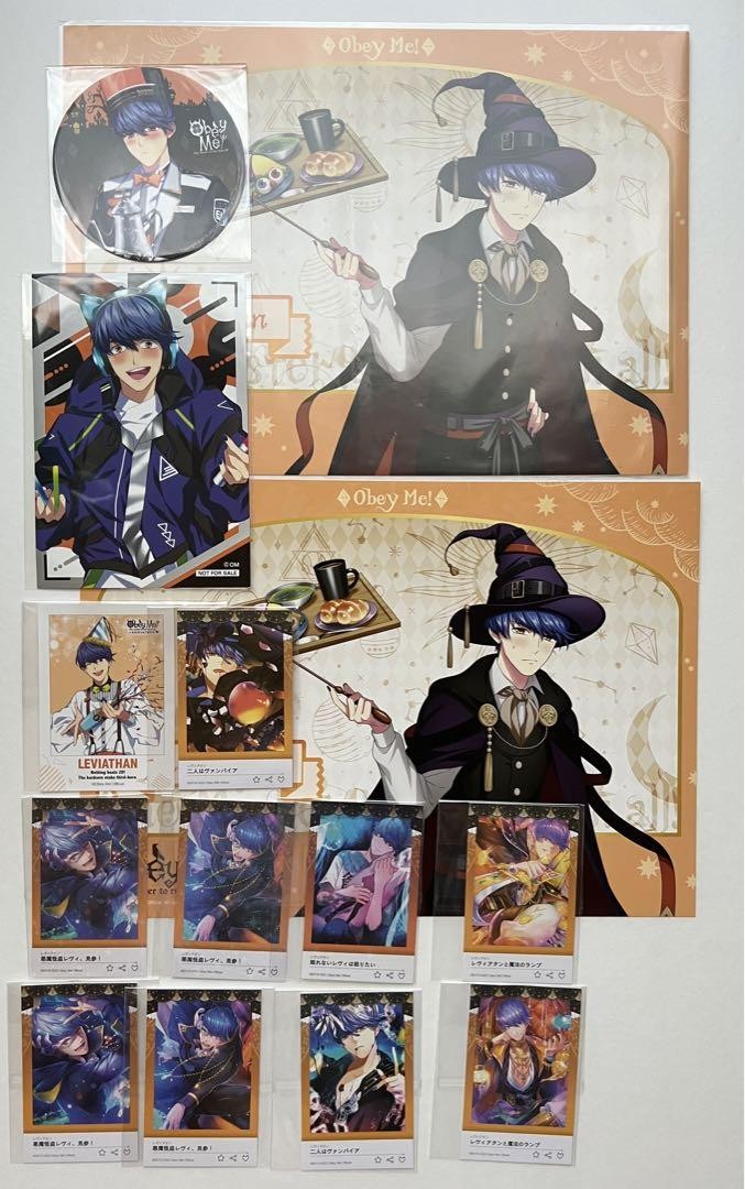 Obey Me Leviathan Lunch Mat Coaster Devilgram Collectible Merchandise