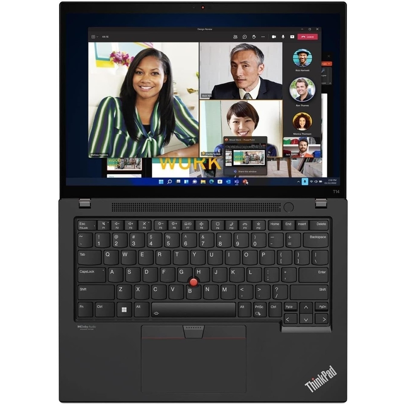 Lenovo THINKPAD T14 GEN 3, 14-Inch Laptop, with Intel Core i7 12th Gen, 256GB Solid State Drive (SSD), Windows 11 Pro
