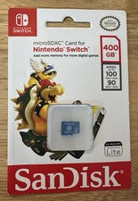 Nintendo Switch SanDisk 400GB Class 10 MicroSDXC Memory Card - New Sealed